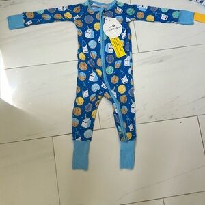 Little Sleepies Zippered Footie 12-18 mo  NEW with TAGS- Cookies & Milk